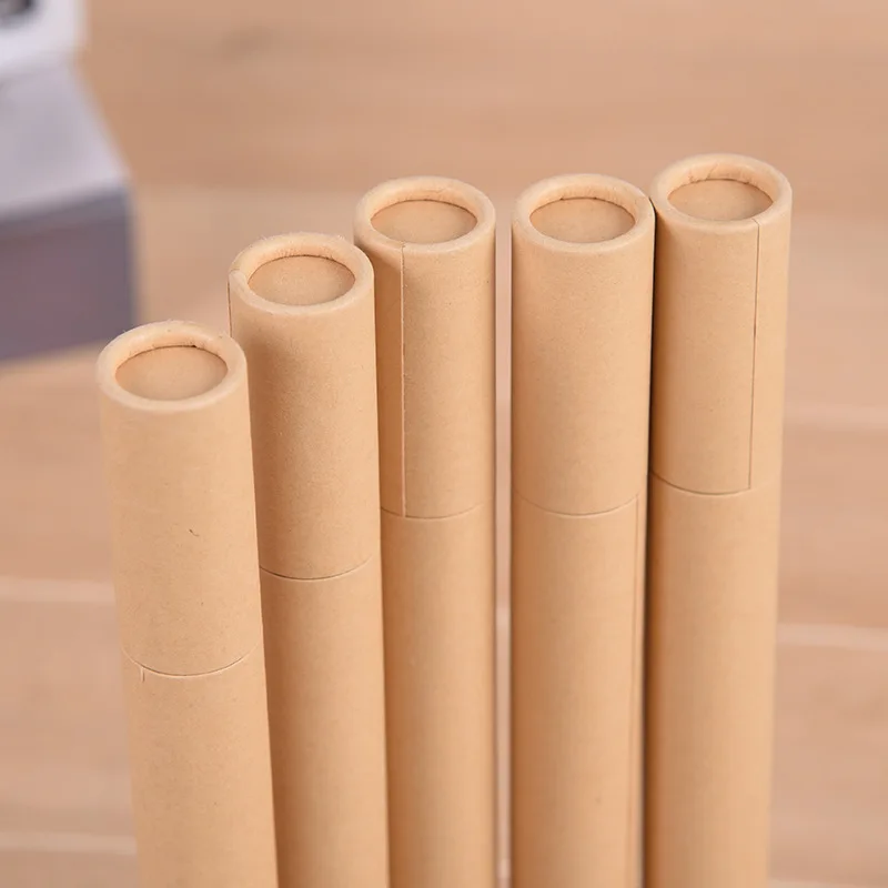 500Pcs Kraft Paper Incense Tube Incense Barrel Small Storage Box for 10g/20g Joss Stick Convenient Carrying Factory wholesale