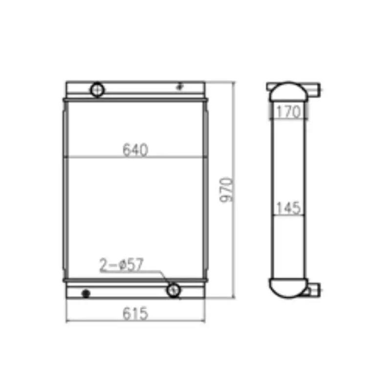 

VOE 11110705 Water Tank Radiator Fit for Volvo EC290B EC240B EC240C EC290C Excavator