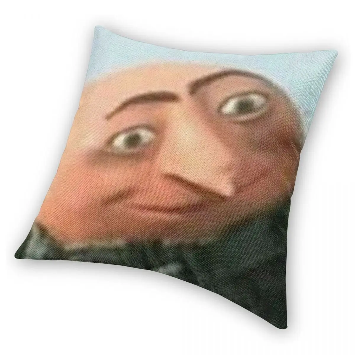 Gru Meme Face Square Pillowcase Polyester Linen Velvet Zip Decor Sofa Cushion Cover