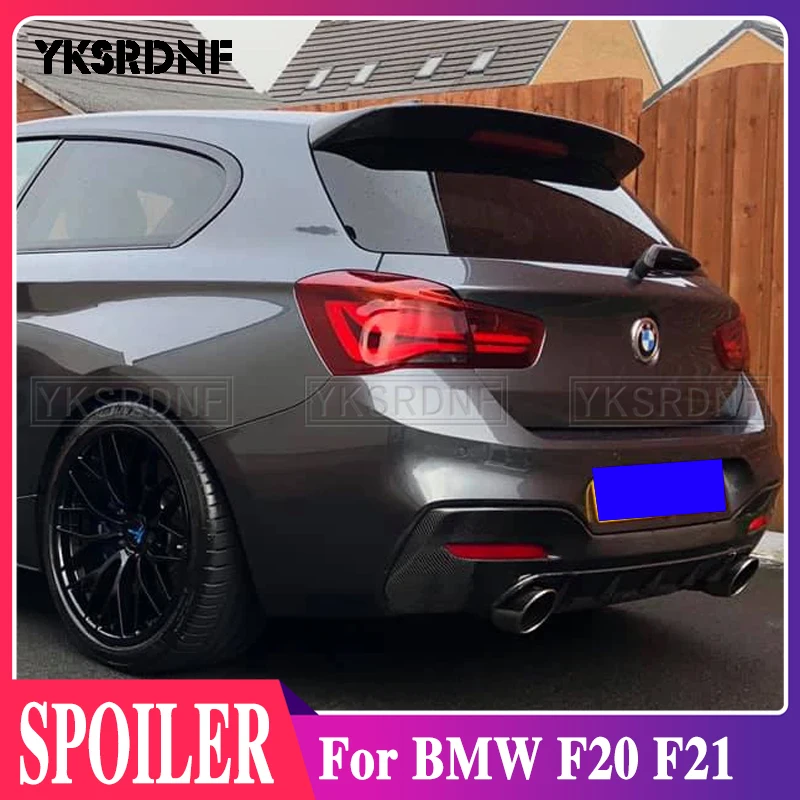 

YKSRDNF Rear Roof Spoiler Window Wing Lip for BMW F20 F21 2012 - 2018 118i 120i M135i M140i Spoiler Carbon Fiber / FRP