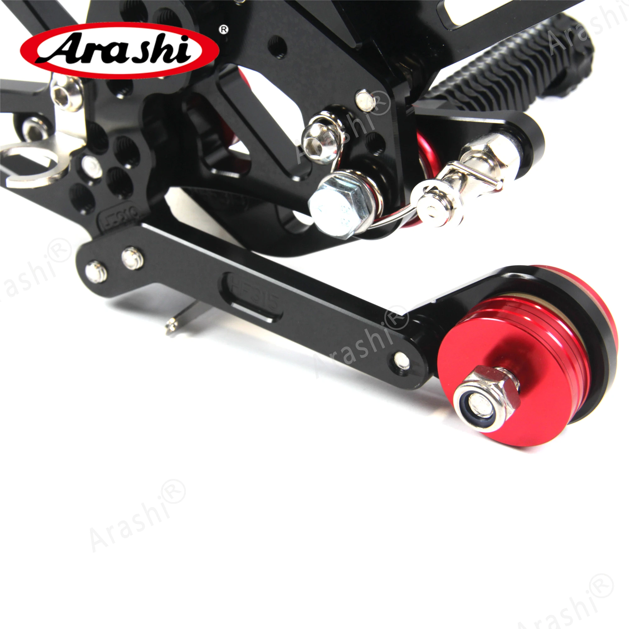 ARASHI CNC Adjustable Footrests For DAYTONA 675 675R 2013-2018 Foot Pegs Rider Rearset 2014 2015 2016 2017 Aluminum GOLD