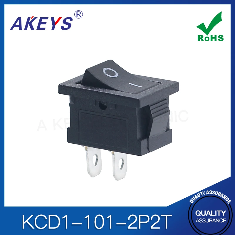 5PCS Power switch 2-pin 2-positions rocker switch KCD1-101 inclined plane 15 * 21 boat water dispenser table lamp heat