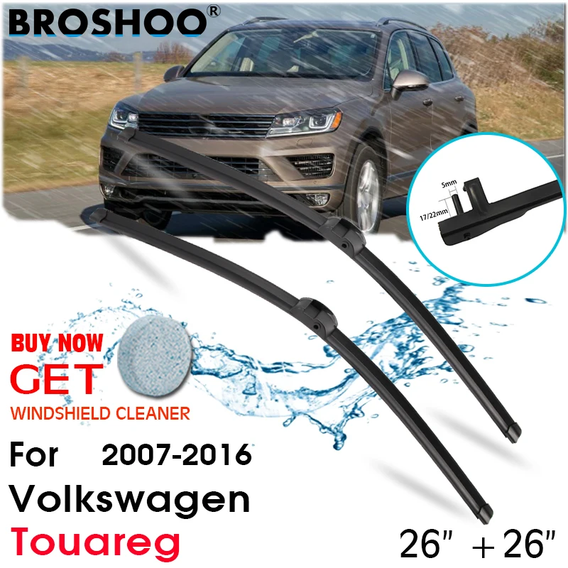 

Car Wiper Blade Front Window Windscreen Windshield Wipers Blades Arm Auto Accessories For Volkswagen Touareg 26"+26" 2007-2016