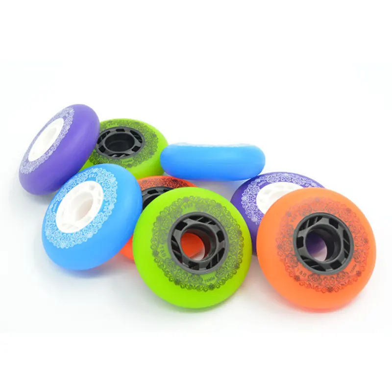 [72mm 76mm 80mm] original TianBo 88A inline skate wheel durable skating wheels for braking slide slalom street brushing roller