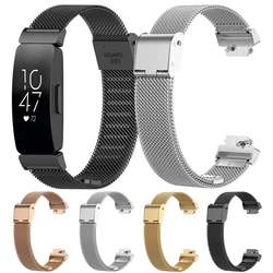 Bracelet milanais pour Fitbit inspire 2 3, bracelet de montre en maille d'acier inoxydable, ceinture à boucle pour Fitbit inspire HR