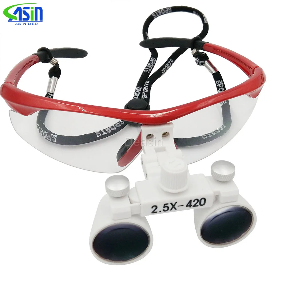 magnification 2.5x Dental Loupes for Medical Galileo Magnifier with Surgical Magnifying Glasses