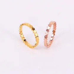 Stainless Steel Handmade Honeycomb Hot Honeycomb Honeycomb Cake and Small Bee Hexagonal Nest Ornaments Jewelry Engagement Ring