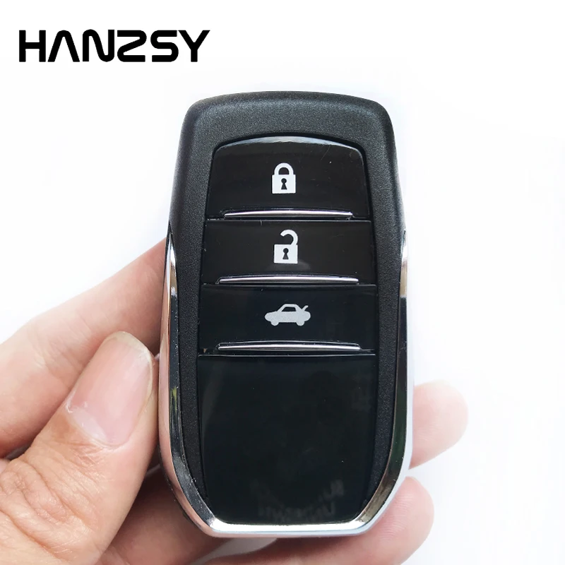 

10Pcs 3 Buttons Smart Key shell for TOYOTA CROWN FORTUNER HIGHLANDER PRADO CAMRY RAV4 Car Remote Key Case Fob Uncut Blade