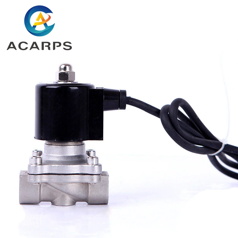 

3/8" Stainless Steel Normally Closed Underwater Solenoid Valve IP68 Waterproof 110V 24V 12V 24v Solenoid Valve