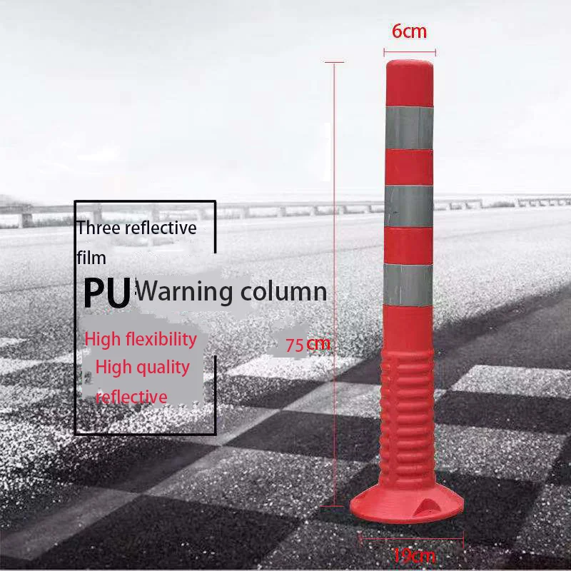 Warning Column Elastic Column Isolation Pile Guardrail Traffic Facilities Barricade Cone Reflective Column Anti-collision Column