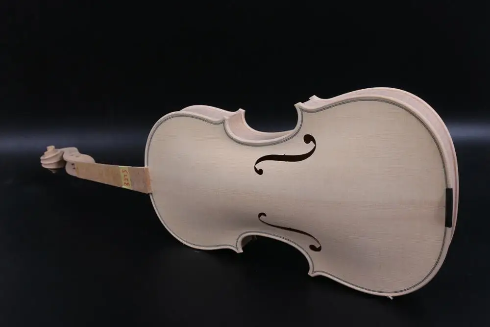 4/4 Flame maple Violin Full size Unfinished Violin Spruce wood Hand Made