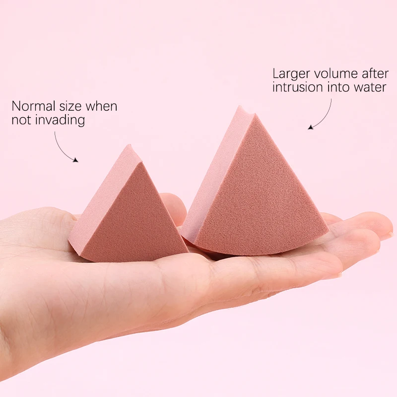 20/50Pcs Fan Shaped Puff Triangle Makeup Blender Morandi Color Liquid Foundation Powder Wet and dry Sponge Makeup Beauty Tools