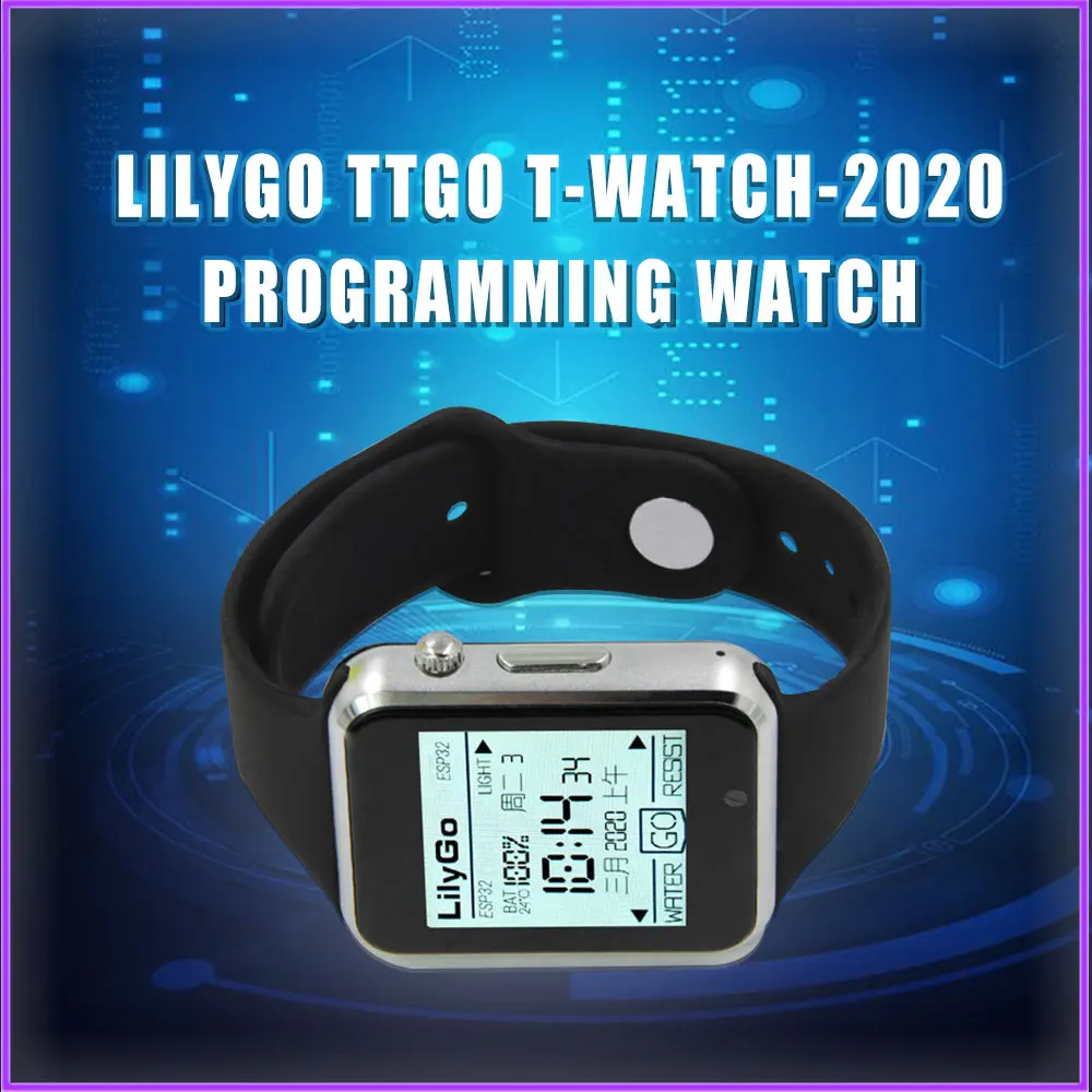 

LILYGO TTGO T-Watch-2020 ESP32 Main Chip 1.54 Inch Touch Display Programmable Wearable Environmental Interaction