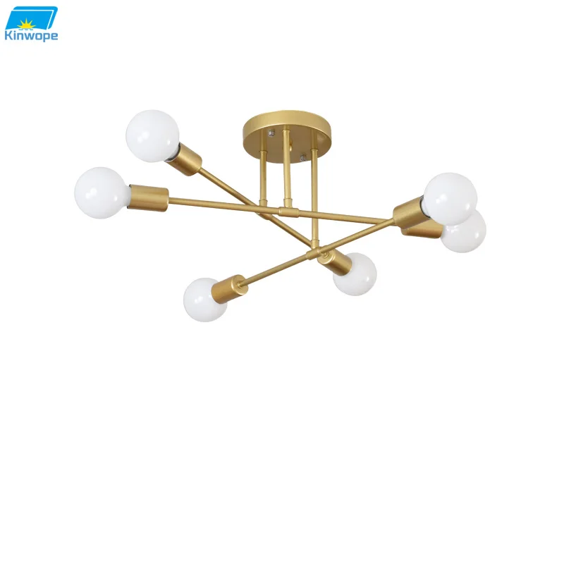 Modern Creative Lighting Warm And Romantic Golden Bedroom Modern Minimalist Personality Living Room Dining Room Ceiling Lamps