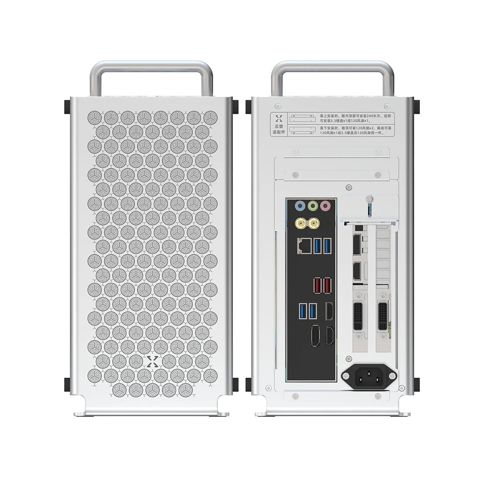 Braveman ZZAW Aluminum Alloy Mini ITX Computer Case Desktop PC