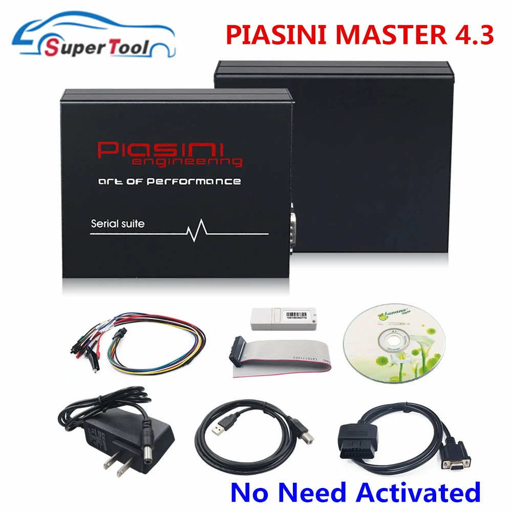 Best PIASINI V4.3 Real 9241A Chip Master ECU Programmer Serial Suite Piasini Engineering 4.3 (JTAG-BDM- K-line-L-line-RS232- CAN