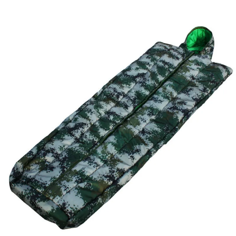 

Outdoor Travel Camping Sleeping Bag Mountaineering Training Men and Women Army Thicken Warm Camouflage Sleeping Bag Lazy Bag