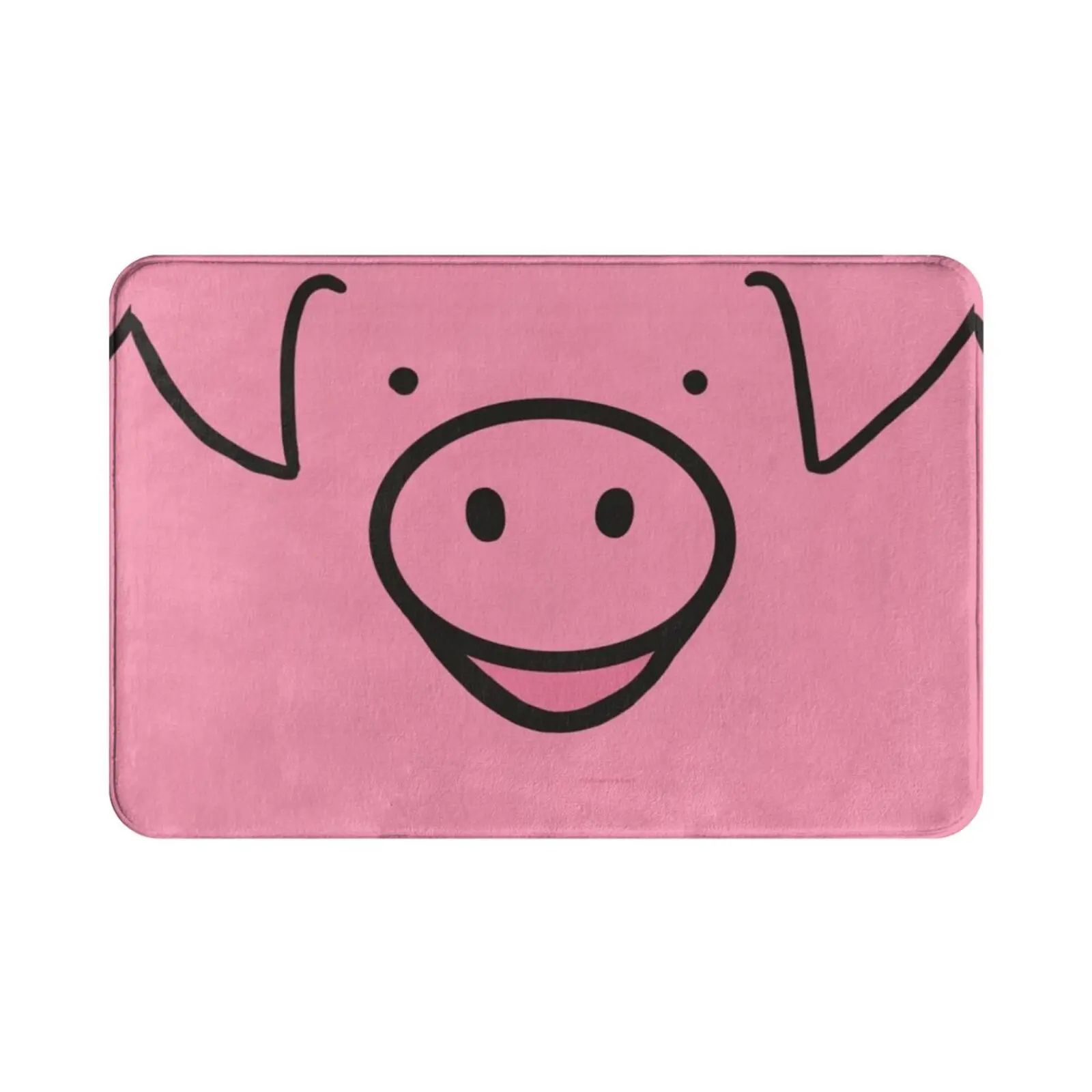 Pink Piggy Carpet Mat Rug Cushion Soft Pig Piggy Pink Pig Pink Pig Pig Piggy Snout Pig Snout Piggy Snout Piggy Bank