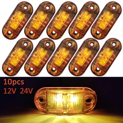 Side Marker Lights 10PCS 12V/24V Indicator Turn Signal Lamp For Pickup Truck Trailer Tail Lights Warning Safety Brake Light