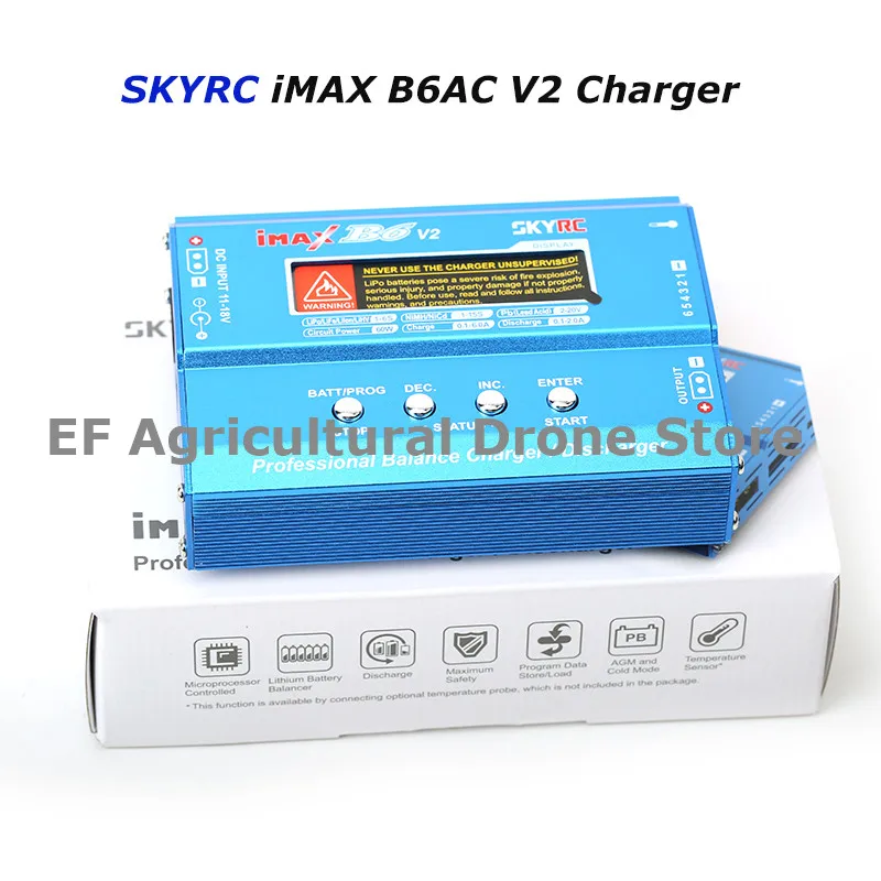 

Original SKYRC iMAX B6AC V2 Charger 50W Lipo Battery Balance Charger RC Discharger Helicopter Quadcopter Drone Battery Charger