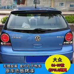 For VW old Polo Spoiler ABS Material Car Rear Wing Primer Color VW polo Rear Spoiler For Volkswagen old Polo Spoiler 2006-2009