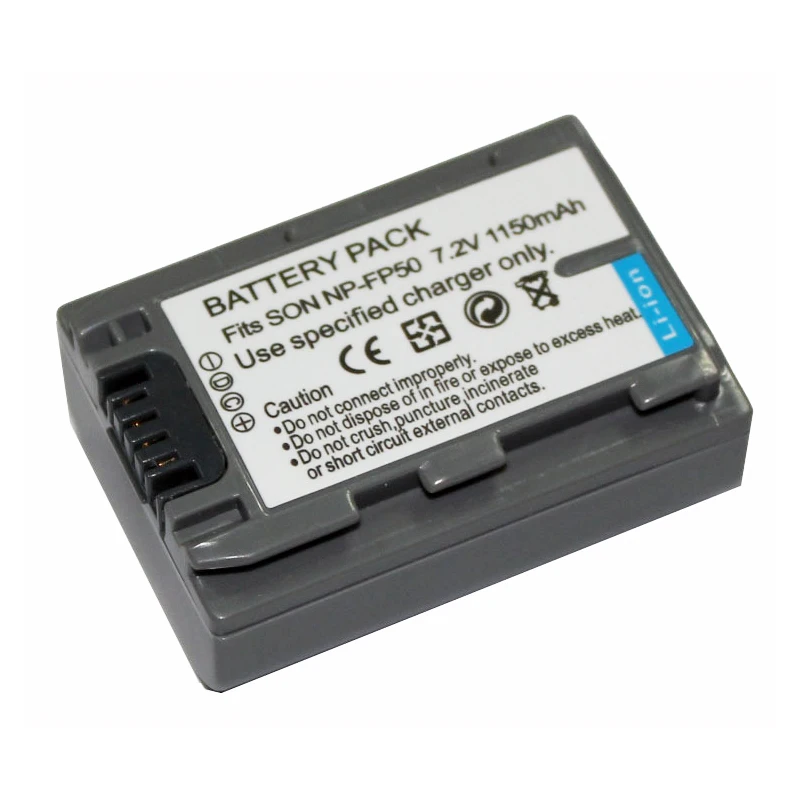 1150mAh NP-FP50 NP FP50 NPFP50 bateria do Sony NP-FP50 NP-FP30 NP-FP60 NP-FP70 NP-FP71 NP-FP90 DCR-SX40 SX40R SX41 HDR-CX105