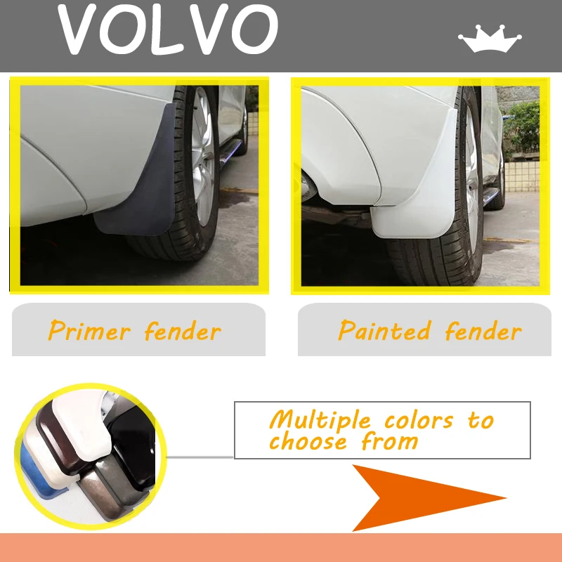 For VOLVO XC60 XC90 S90 S60 fenders mudguards Mud Flaps Front Rear Mud-Flaps  Splash Guards Auto accessories Mud Car Fenders