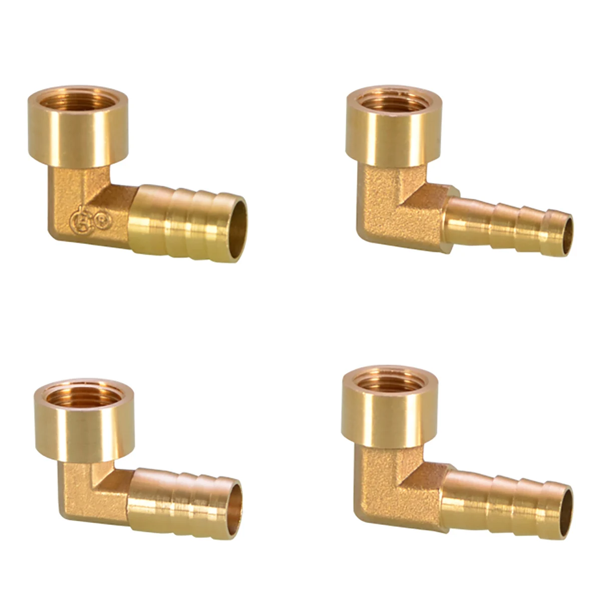 Brass Elbow Connector 8mm 10mm 12mm 14mm 16mm Hose Barb to 1/4