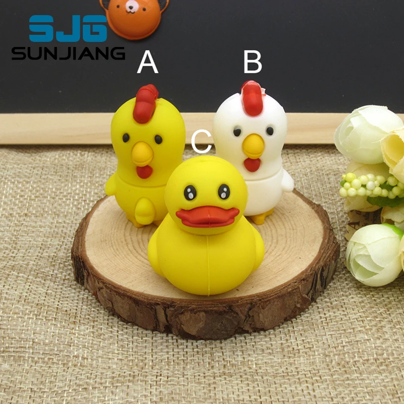 Cartoon Duck / Chicken USB Flash Drive Cute Pen Drive Usb Stick 64G 8GB 16GB 32GB 4GB U Disk High Quality Pendrive  Lovely  Gift