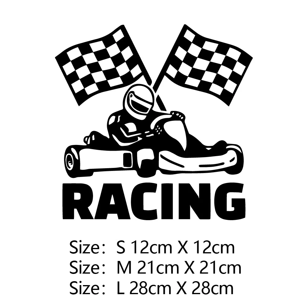 Sell Creativity Design Karting Car Stickers and Decal Styling Anti- Bodywork  Window  Decoration Accessories PVC