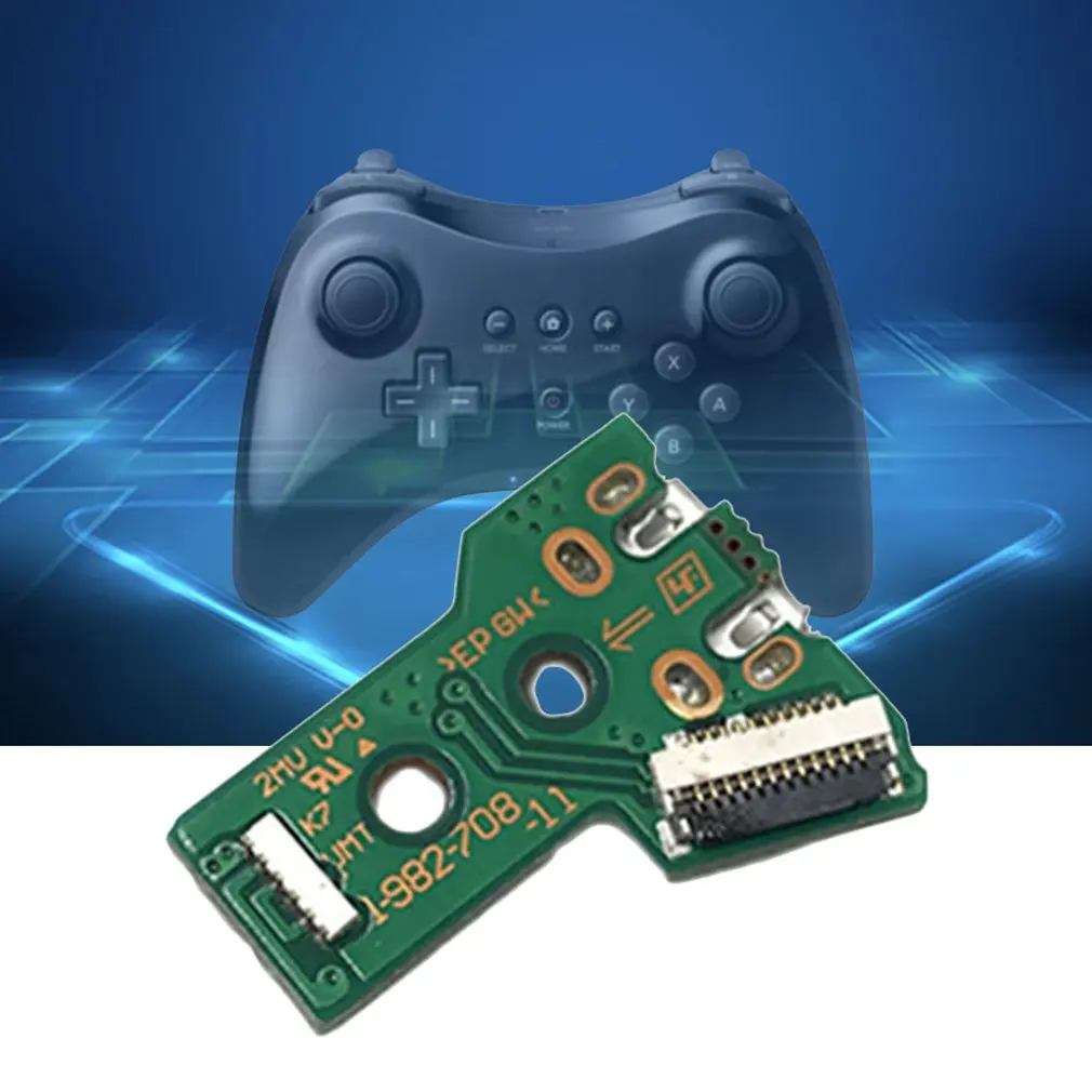 For SONY PS4 Controller USB Charging Port Socket Board JDS-055 Handle charging socket switch board 12PIN cable Module for PS4