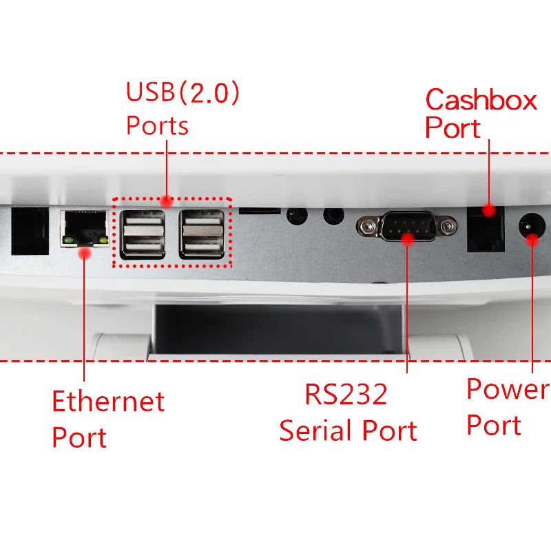 Imagem -06 - Duplo 15.6 Monitora o Sistema da Posição do Andróide Uma Caixa Registadora da Tela de Toque para os Cafés de Restuarants Snack Bares 2g 16g Wifi & Bluetooth