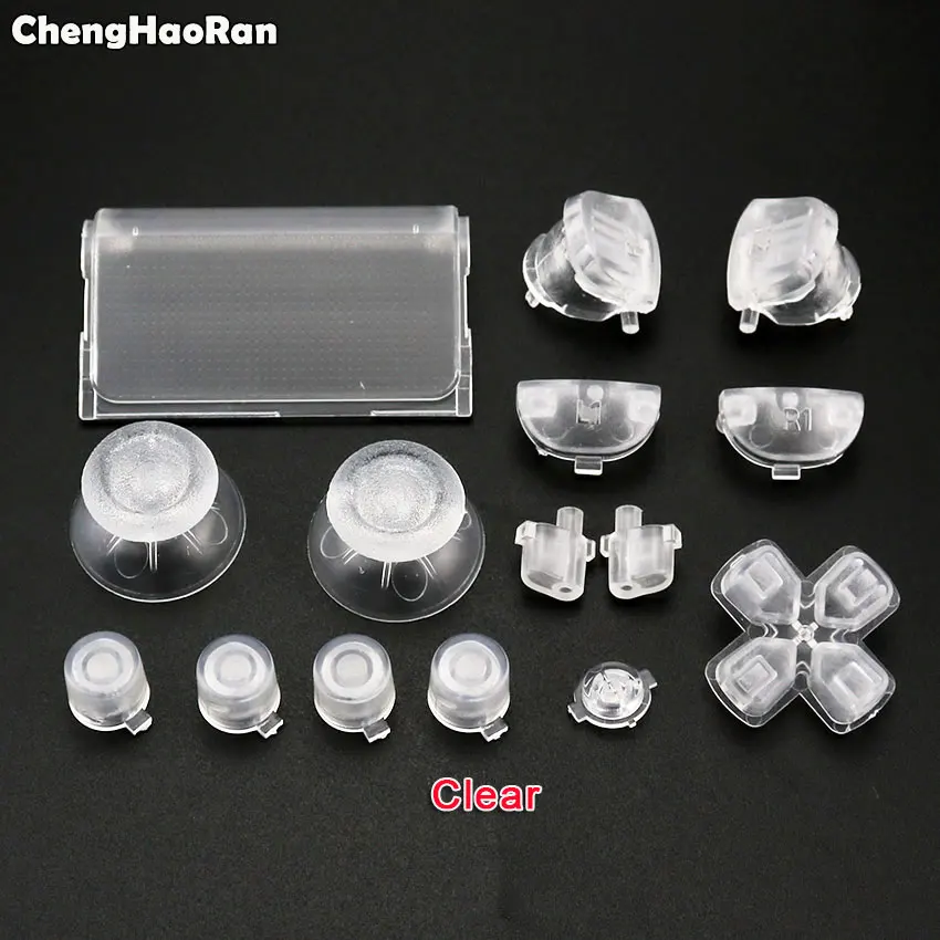 Chenghaئران طقم عصري بأزرار كاملة لسوني بلاي ستيشن Dualshock 4 PS4 2.0 متحكم R2 L2 R1 L1 زر الزناد ملحقات الألعاب