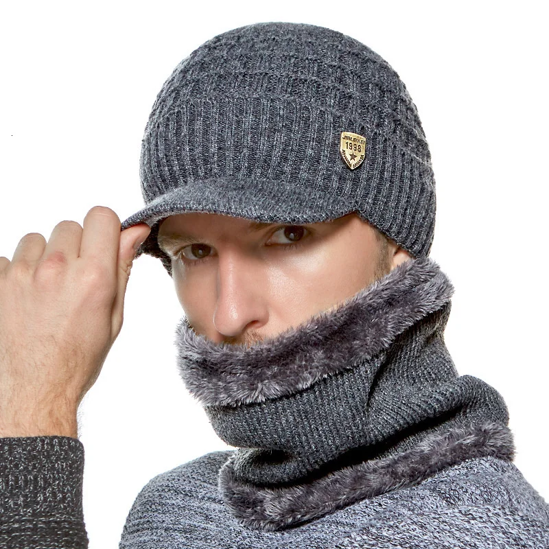 New Winter Hat Skullies Beanies Hats Winter Beanies For Men Women Wool Scarf Caps Balaclava Mask Gorras Bonnet Knitted Hat