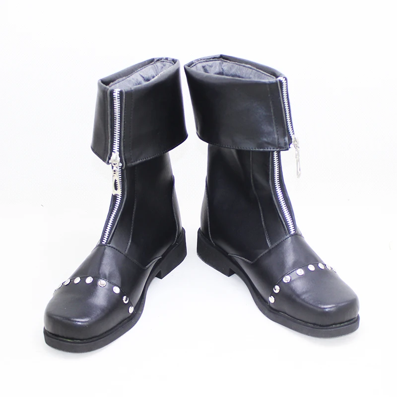 Brdwn Final Fantasy VII Remake Men's Cloud Strife Cosplay Flat Short Boots Custom Shoes