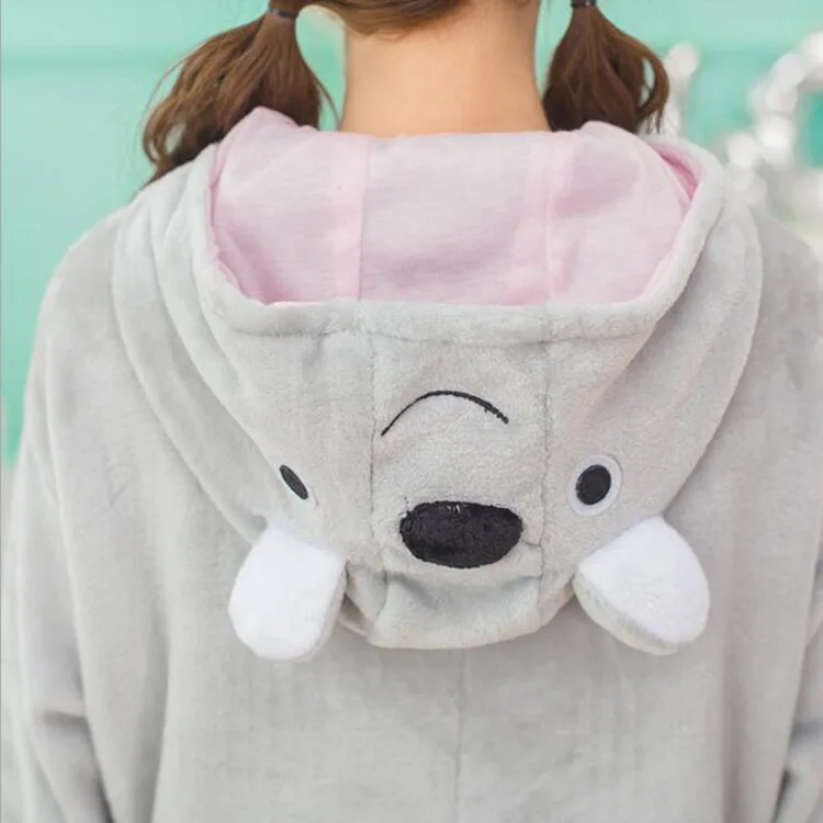 Adult Kid Koala Cosplay Kigurumi Onesies Costume Winter Cotton Animal Jumpsuit Boy Anime Cartoon Pajamas Sleepwear For Girls