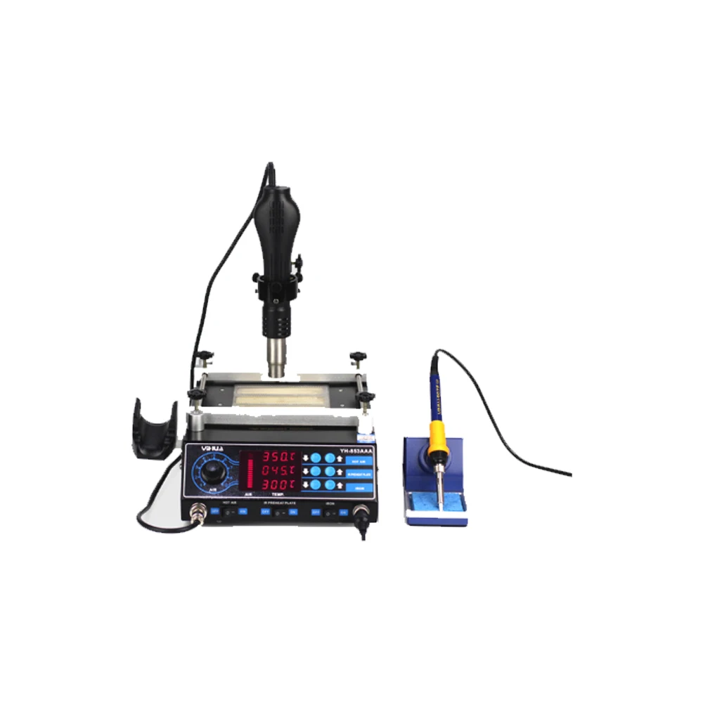 YIHUA853AAA repair table three-in-one hot air gun welding table Digital display BGA hot air welding table