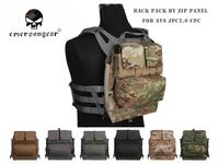 Emersongear Back Pack By ZIP Panel For AVS JPC2.0 CPC Emerson Hunting Vest Plate Carrier Airsoft EM9286