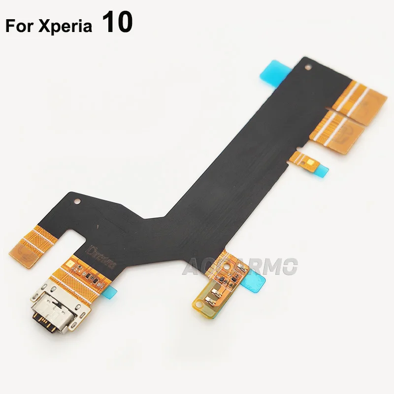 Aocarmo For Sony Xperia 10 / 10 Plus X10 X10P Type-C USB Charger Dock Charging Port Connector Flex Cable