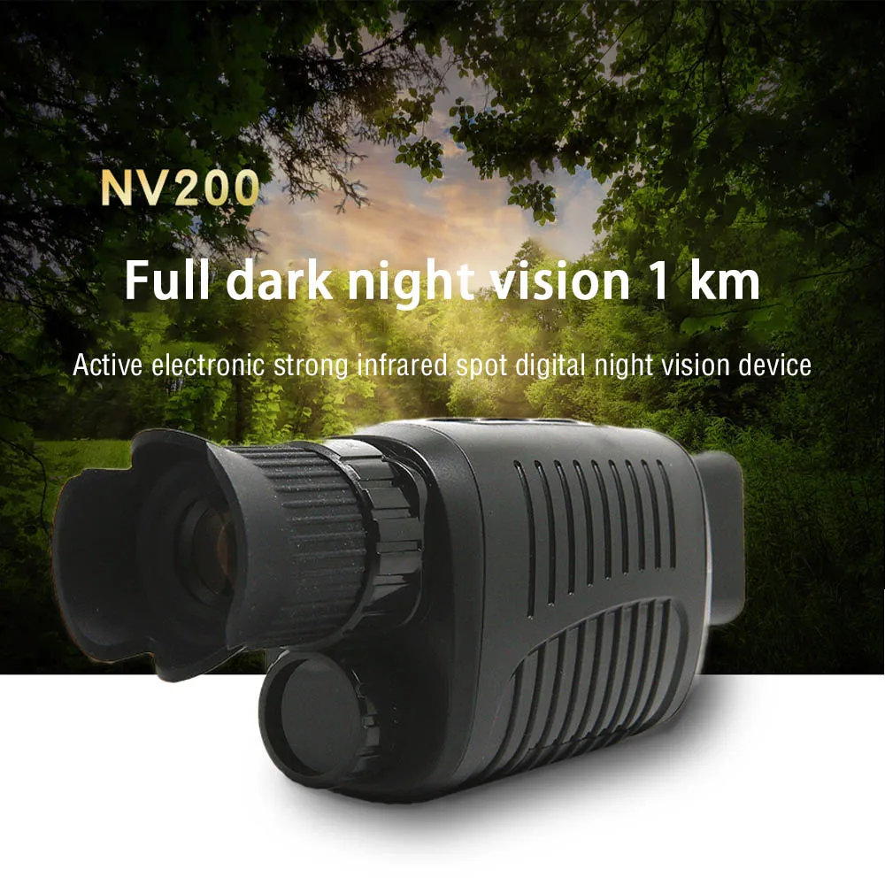 

Infrared Night Vision Device 4X Zoom Monocular Digital Telescope Night Scope Sight with Day and Night Dual-use for Hunting