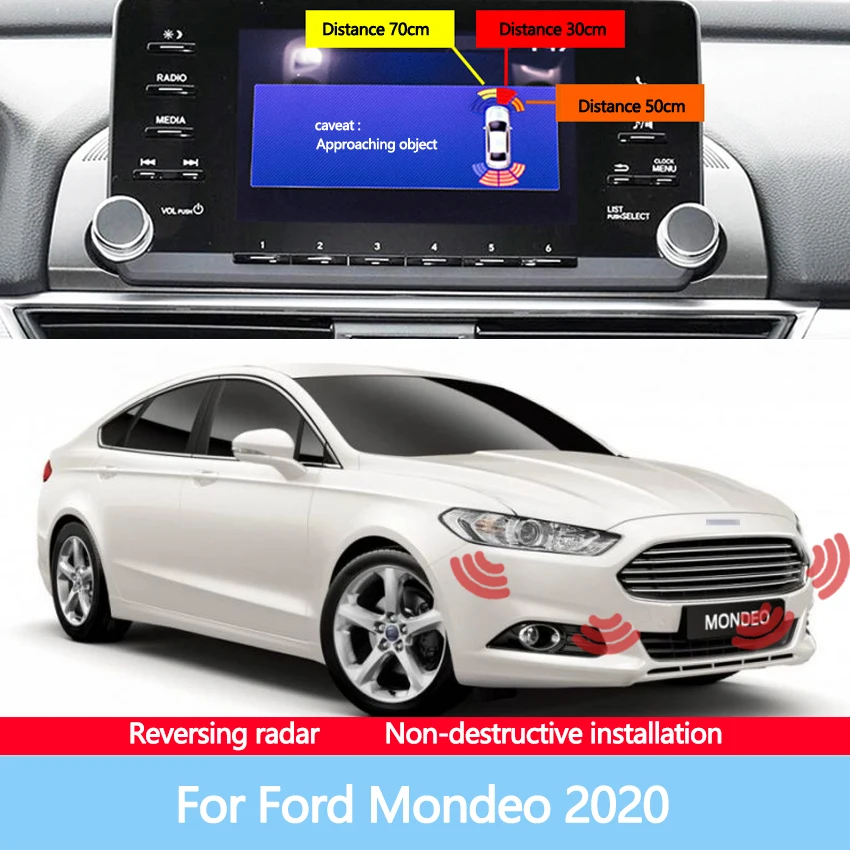 Reversing Blind Spot Front Rear Image Radar Car Sensor Sound Warning Indicator Probe System For Ford Mondeo 2020