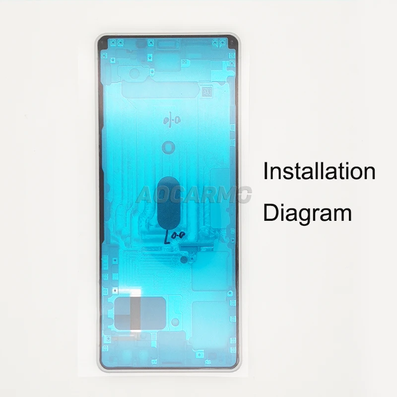 Aocarmo Front LCD Display Screen Adhesive Back Cover Rear Housing Door Sticker Glue Tape For SONY Xperia 1 II X1ii MARK2