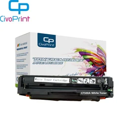 Civoprint White Powder Toner Cartridge Compatible for HP CF500a 202A Laserjet M254 M254nw M254dw M281cdw M281fdw