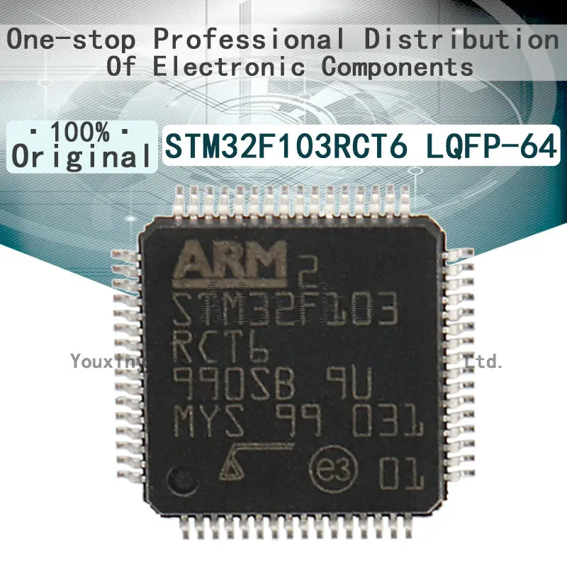 

5/Pcs New Original STM32F103RCT6 LQFP-64 ARM Cortex-M3 MCU 32-bit Microcontroller 72MHz 256KB（256K x 8）Flash memory IC Chip