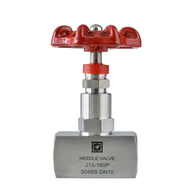 

1/4" 3/8" 1/2" High Pressure Needle Globe Valve J13-160P Stainless Steel BSP Internal Thread Needle Valve