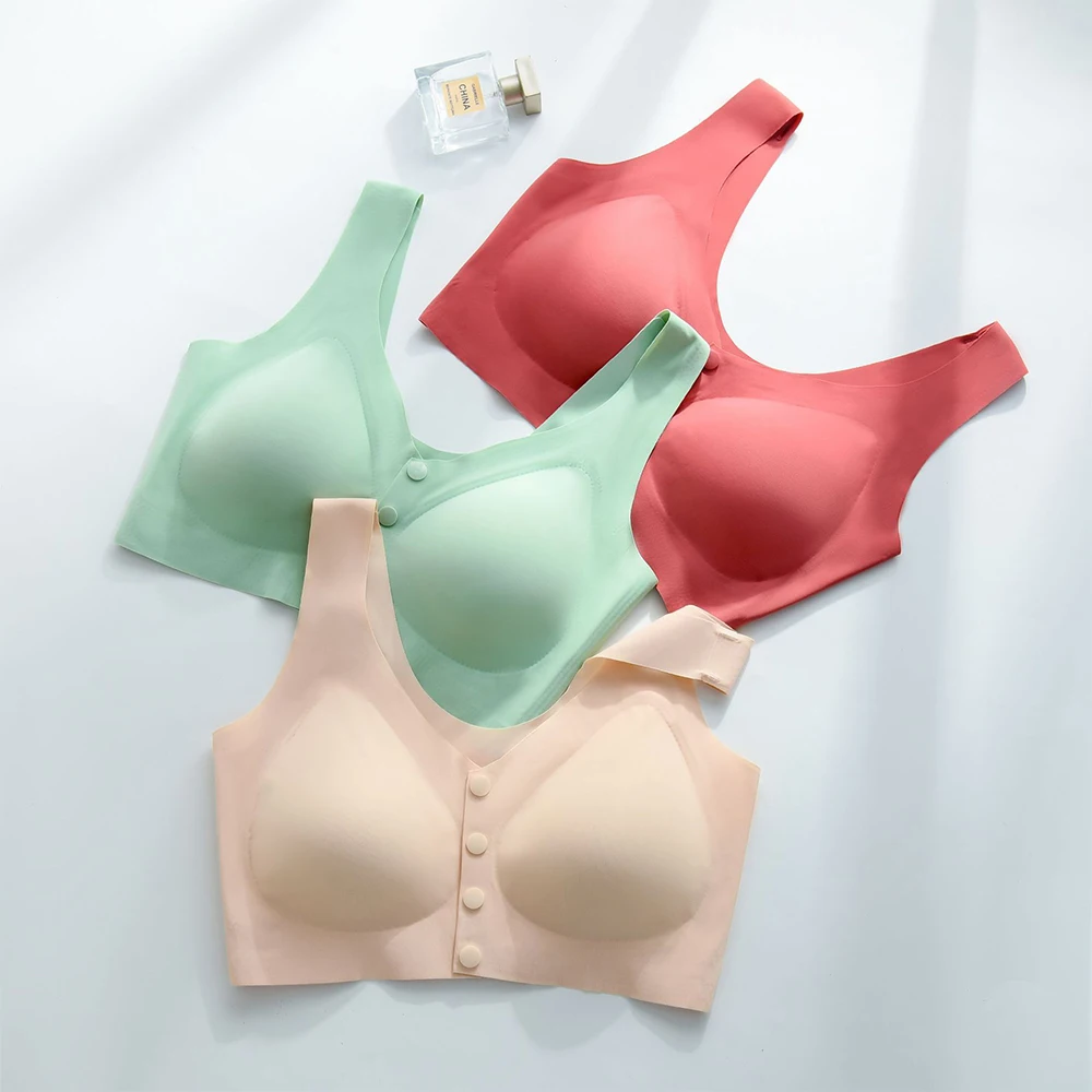 

Pregnant Women's Underwear Summer Thin Women's Large Bra For Pregnancy Gathered Anti Sagging Breast-Feeding Bra For Women