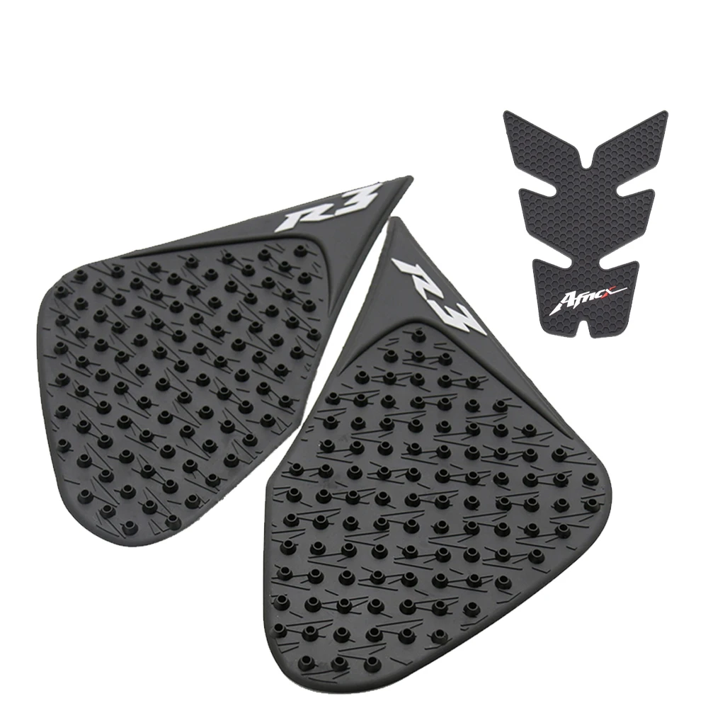 YZF-R3 R25 Motorcycle Tank Pad Sticker For YZFR3 YZFR25 2014-18 Protector Anti Slip Gas Knee Grip Traction Side 3M Decal image 3