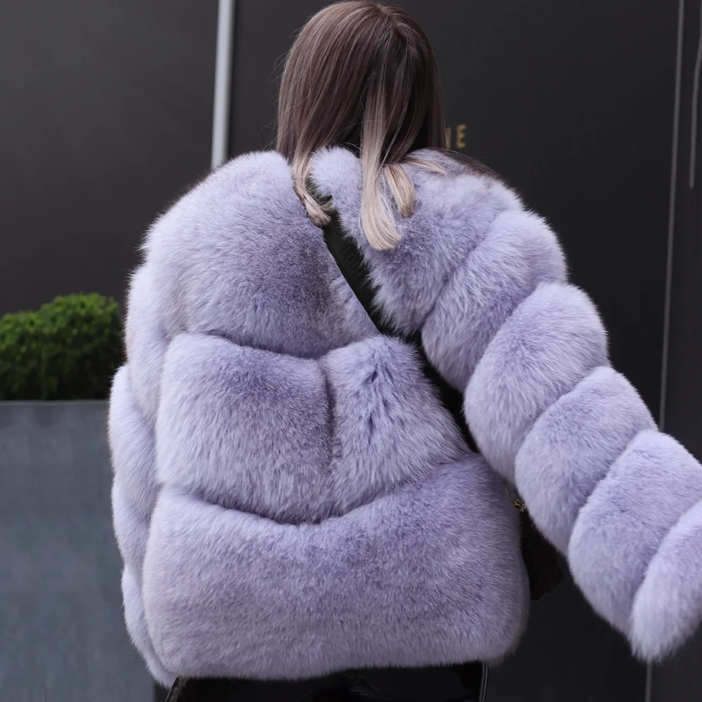 TOPFUR Real Fur Coar Women Natural Fox Fur Coats Gray Genuine Leather Jackets Winter Coats Women Pluse Size Real Fox Fur Jackets