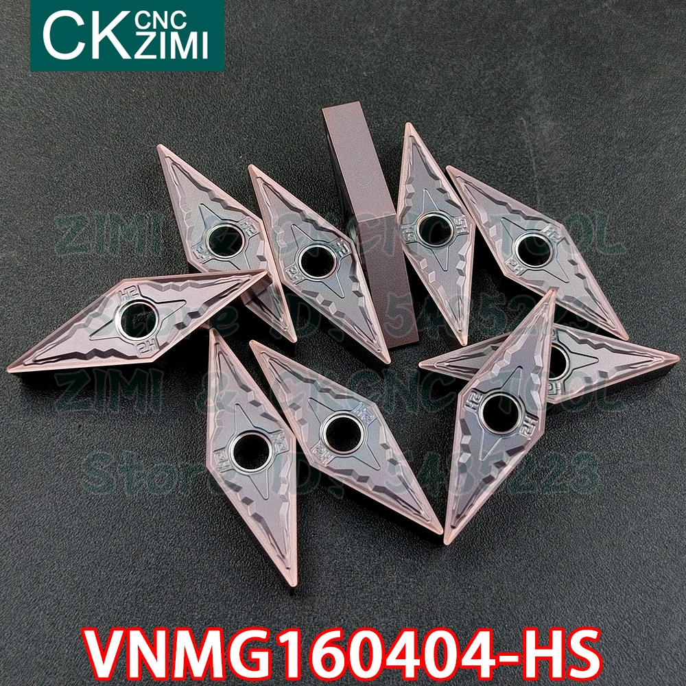 VNMG160404-HS VNMG 160404 HS كربيد إدراج الخارجية تحول إدراج أدوات آلات التصنيع باستخدام الحاسب الآلي مخرطة معدنية أدوات لالفولاذ المقاوم للصدأ