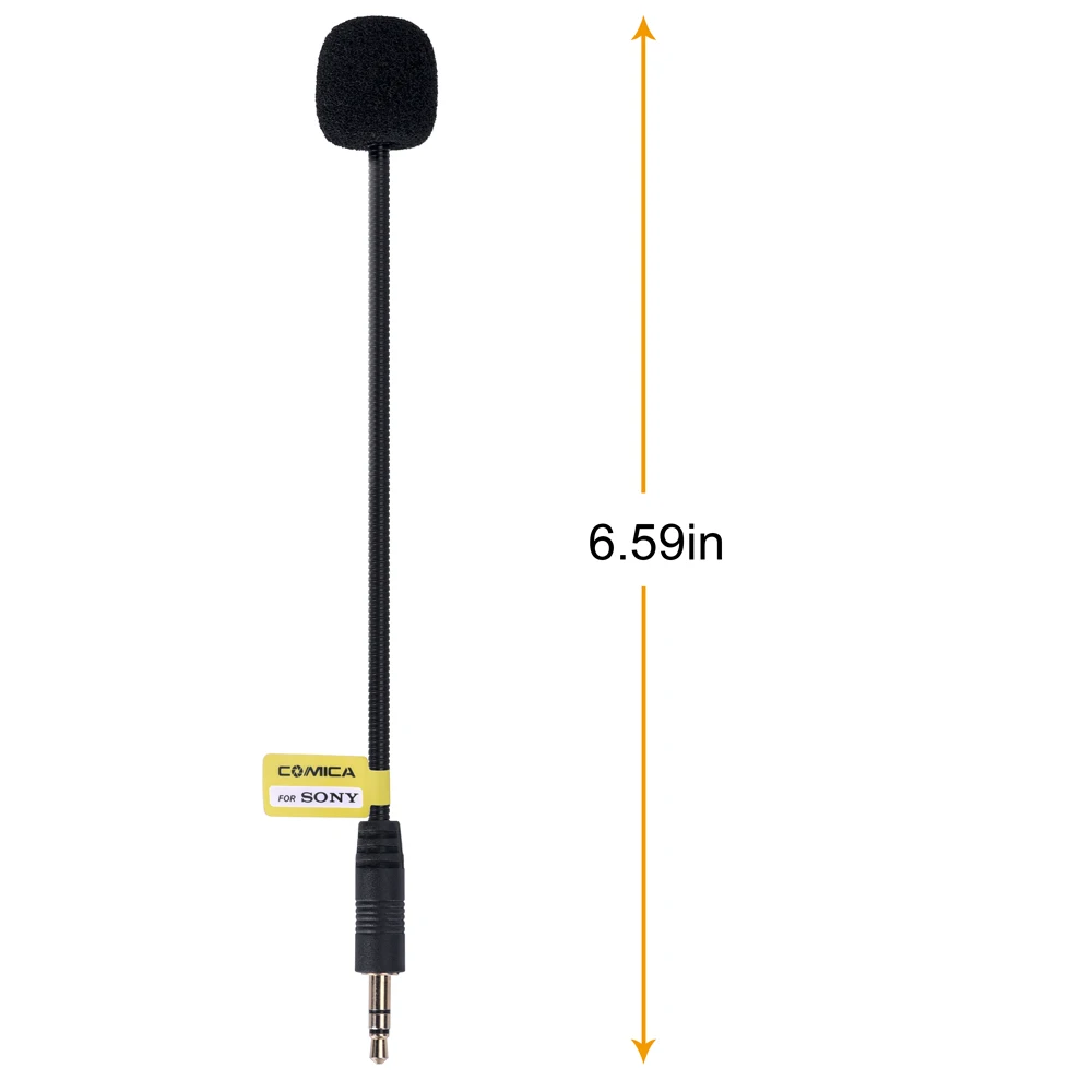 Comica CVM-GM-C2 3.5mm Cardioid microphone input gooseneck Line/cable for Sony wireless microphones